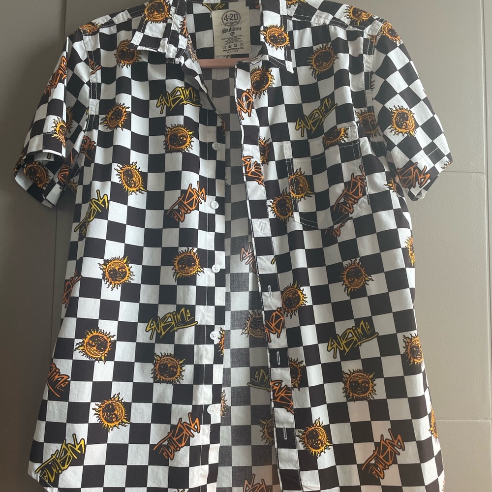 Checkered sublime button down shirt!